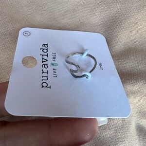 Pura Vida Silver Wave Ring